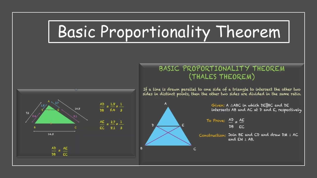 Basic Proportionality Theorem | Similar Triangles | TG Grade 10 | Math | Khan Academy