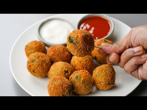 If You Have 2 Boiled Egg & Cheese At Home, You Can Make This Egg Cheese Ball Lollipop | Egg Lollipop