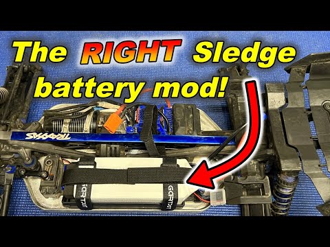 Traxxas Sledge Battery Mod! (the RIGHT way to do it)