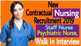Goa Staff Nurse Recruitment 2019 || Nursing Trends