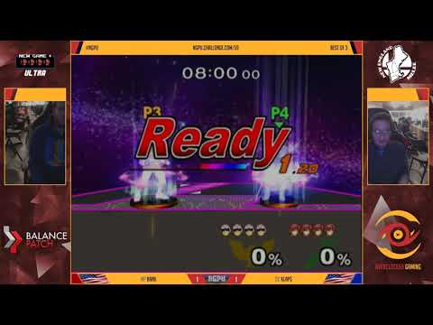 NGPU 59 SSBM - Bank (Marth) vs. Klaps (Fox, C. Falcon) - Melee WQF