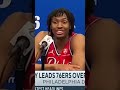 Tyrese Maxey Talks About REJECTING Caleb Martin at the Rim ?#shorts