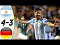 Argentina Vs Germany 4:3 - All Goals & Extended Highlights RESUMEN & GOLES (Last 2 Matches) HD