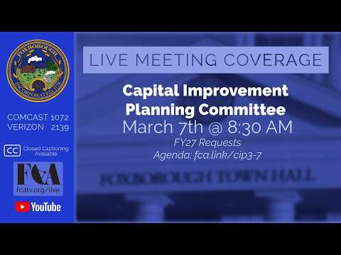 Thumbnail for Capital Improvement Planning (CIP) Committee Meeting 3/7/2026