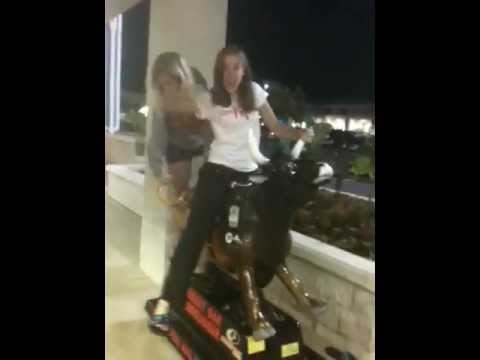 girl falls off mudslinger