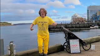 This man has walked, biked and now plan to run across Canada for fundraising and motivating others