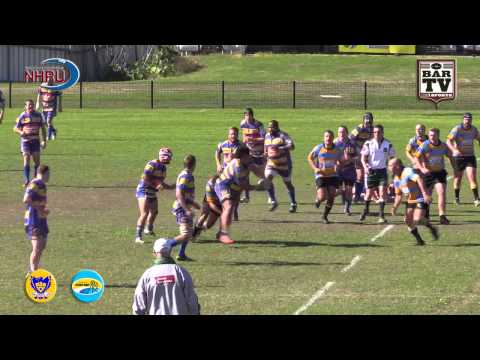 2015 NHRU Round 11 Premier 3 Highlights - Hamilton Hawks v Southern Beaches
