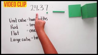 1 simple way to model decimals using base-ten blocks!