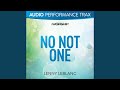 No Not One (Original Key Without Background Vocals)