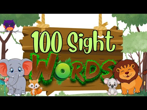 100 SIGHT WORDS Collection for Kids 🦁🌿| Dolch & Fry Words | Learn to Read Fast!