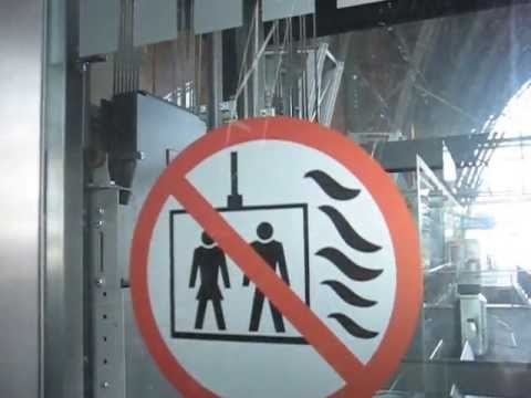 ThyssenKrupp traction glass elevator at Bremen central station (revisit)