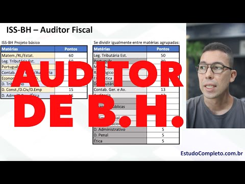 ISS-BH: análise do Projeto Básicos e dicas de estudo! (Concurso Auditor de Belo Horizonte)
