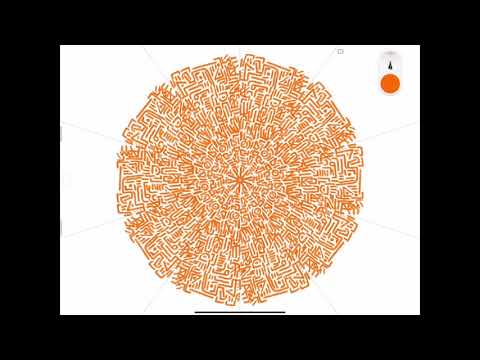 Satisfying symmetrical pattern drawing