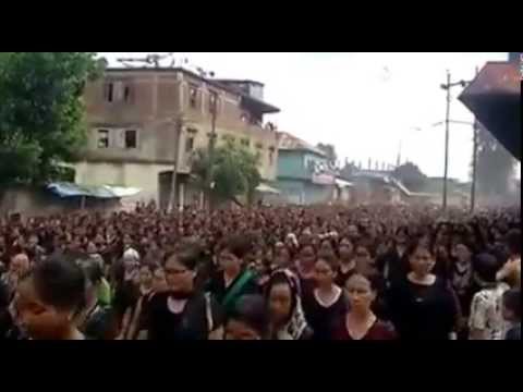 Churachandpur womenfolk Protest Rally