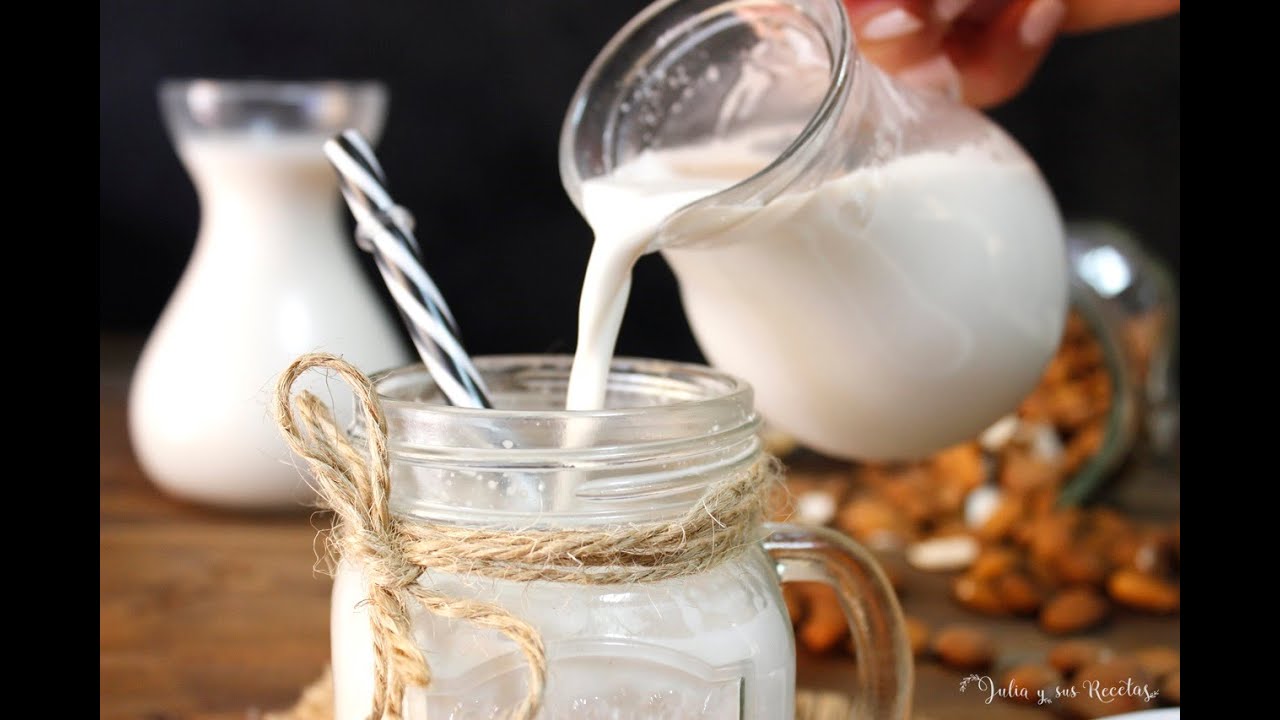 Cómo hacer leche de almendras casera😍IDEAL PARA INTOLERANTES A LA LACTOSA!!