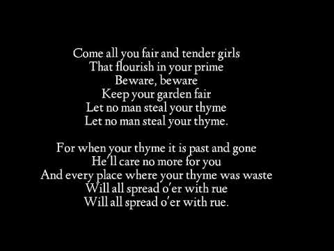 Let no man steal your thyme Carey Mulligan feat Michael sheen