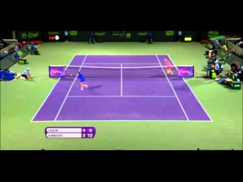 Sabine Lisicki has Amazing shot of the day at the Miami Open 2015