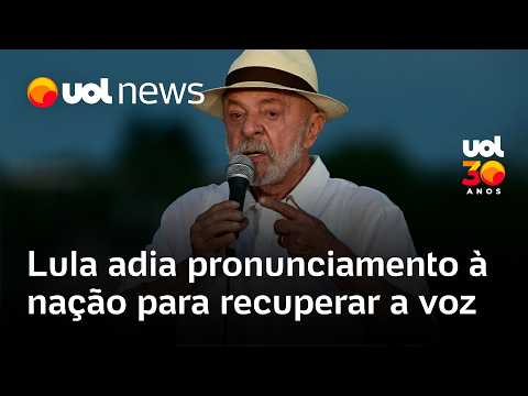 Lula adia pronunciamento à nação para a próxima semana devido à voz rouca