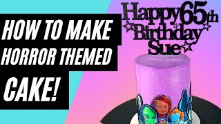 HOW TO MAKE A HORROR THEMED CAKE