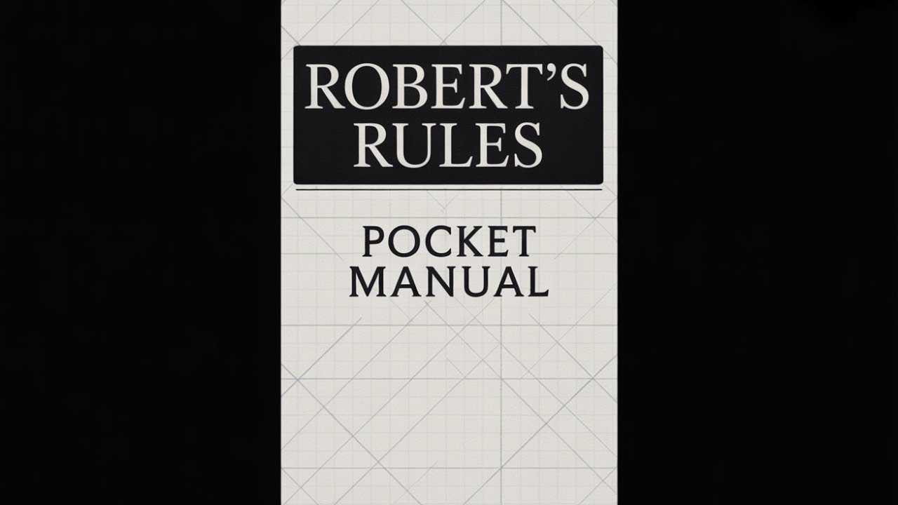 Robert's Rules of Order: Pocket Manual of Rules Of Order For Deliberative Assemblie