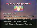 Tomorrow On The Disney Channel Promo 1987