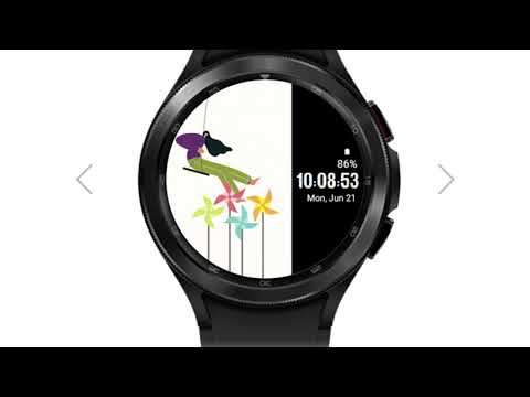 Girl Swing Animated wear OS