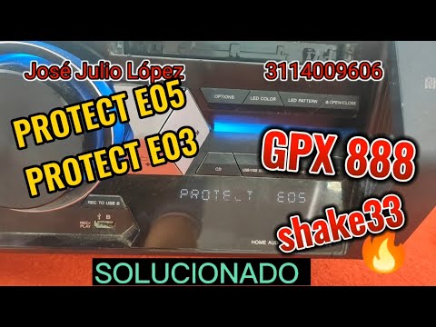 SONY GPX888 Y SHAKE 33 REPARANDO PROTECCIONES PROTECT E03 Y E05
