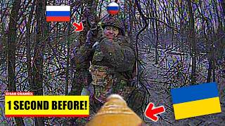 Russian Faces a Second Before the Ukrainian FPV Strike! Then This Happened...