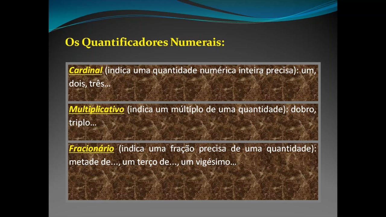 O Que é Quantificador Em Português