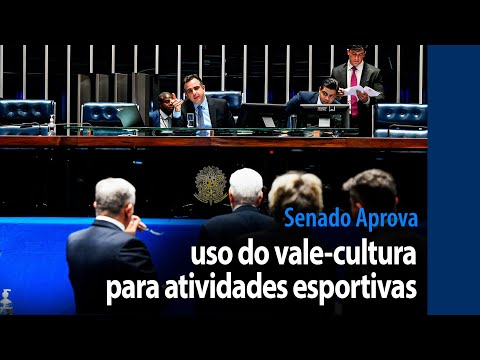 Senado Aprova: uso do vale-cultura para atividades esportivas
