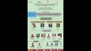 Online Training on Community Based Disaster Preparedness.| DISASTER IN INDIA | MHA | COVID-19 | DRR