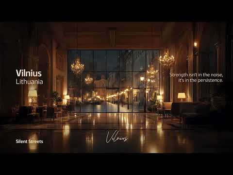 Vilnius Luxury Hotel Lounge Jazz – Snowfall & Winter Evening Relaxing Music