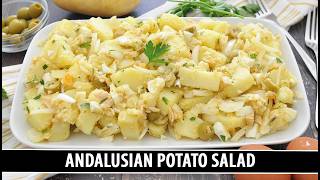 Spanish POTATO SALAD from Cádiz | Papas Aliñás con Huevo y Atún