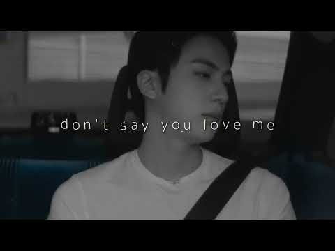 jin - don't say you love me (slowed + reverb)