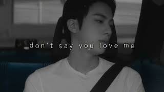 Download lagu jin - don't say you love me (slowed reverb) mp3 Download lagu jin - don't say you love me (slowed reverb) mp3