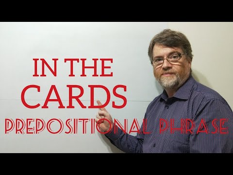 English Tutor Nick P Prepositional Phrase (35) In the Cards or On the Cards - Origin