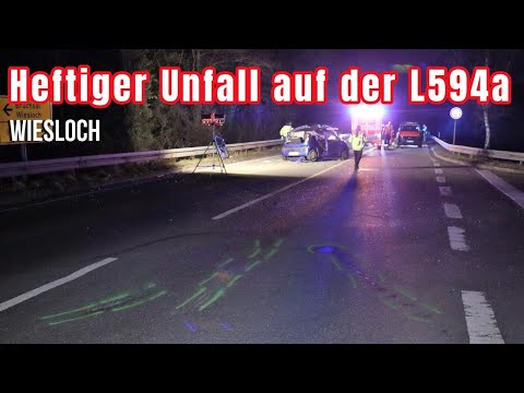 Serious accident on the L 594 near Wiesloch – driver trapped in his vehicle
