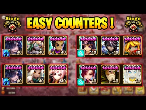 TOP COUNTERS FOR HIGH G3 SiEGE - Chow Main v Origin v ^[O.O]^ (Summoners War)
