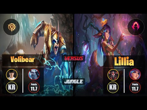 Haru VOLIBEAR (Jungle) [Press the Attack] VS LILLIA - Grandmaster KR Patch 11.7