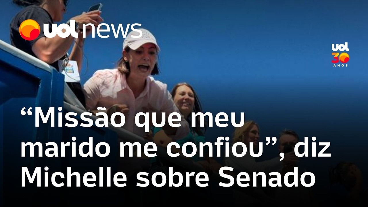 Michelle Bolsonaro se lança ao Senado e cita apoio a Flávio: 'Missão que meu marido me confiou'