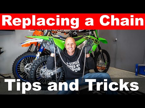 How to Replace a Dirt Bike Chain - KX 250X - O Ring Chain