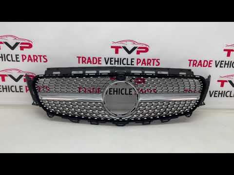 Fits Mercedes E Class W213 S213 C238 A238 2016-2020 Front Bumper Grille Sport Black With Chrome Trim & Pins video