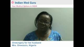 Mrs. Onwozulu, Nigeria patient video testimonial India