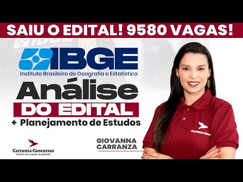 Concurso IBGE | Análises do Edital + Planejamento de Estudos + Cronograma