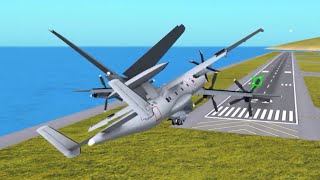 Mid-air collisions in Turboprop Flight Simulator (Part 12) | With Realistic Sounds (V1.32 MV-40)