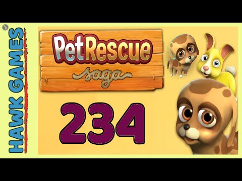 Pet Rescue Saga Level 234 Extra Hard - 3 Stars Walkthrough, No Boosters