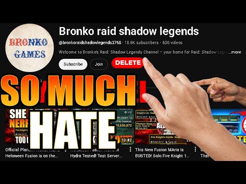 They Want Me to DELETE My Channel! Raid: Shadow Legends