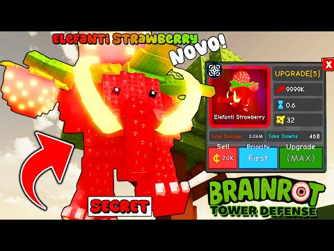 BRAINROT TD SEE HOW TO UNLOCK THE 1ST SECRET OF THE GAME THE STRAWBERRY ELEPHANT 0.05% 🍓🐘 EASY! (...