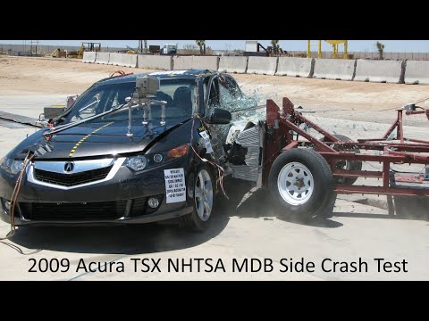 2009-2014 Acura TSX / TSX Sportwagon NHTSA MDB Side Crash Test