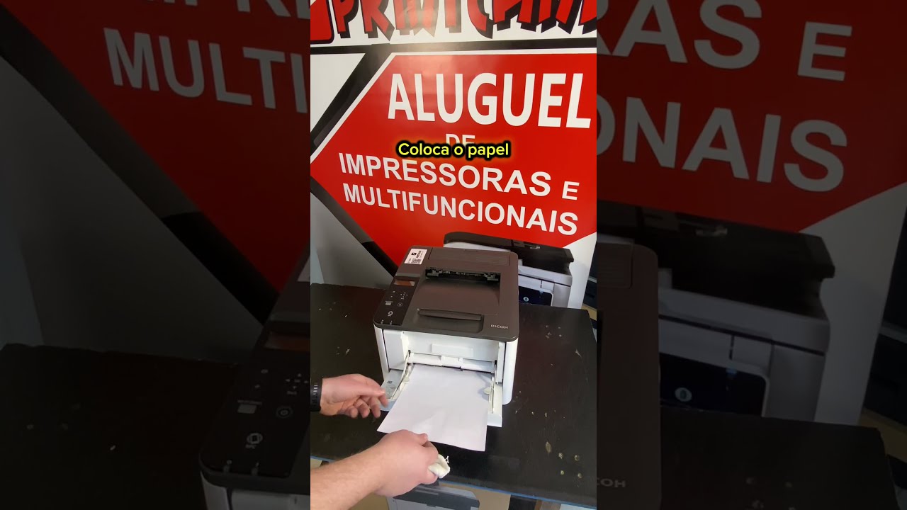 Utilização de bandeja manual RICOH SP 3710DN